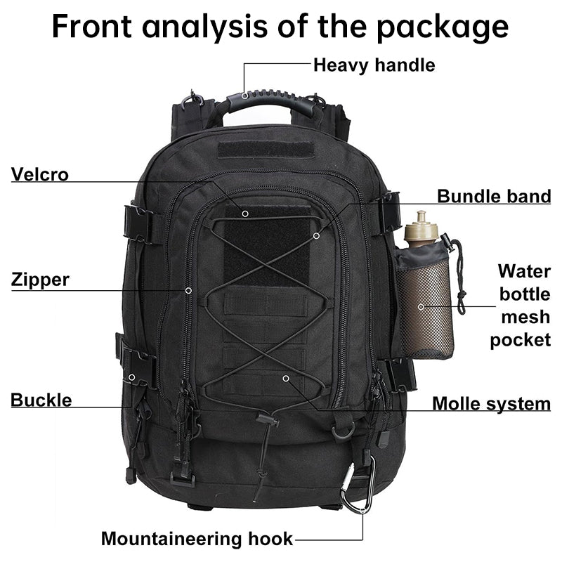 Best Selling Camouflage Tactical Backpack - Military Style Rucksack,Large Capacity for Hiking,Camping & Travel