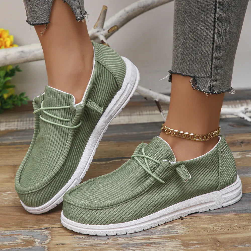 Women's Gorgeous Round Toe Canvas Sneakers in 7 Beautiful Color Options 🌈