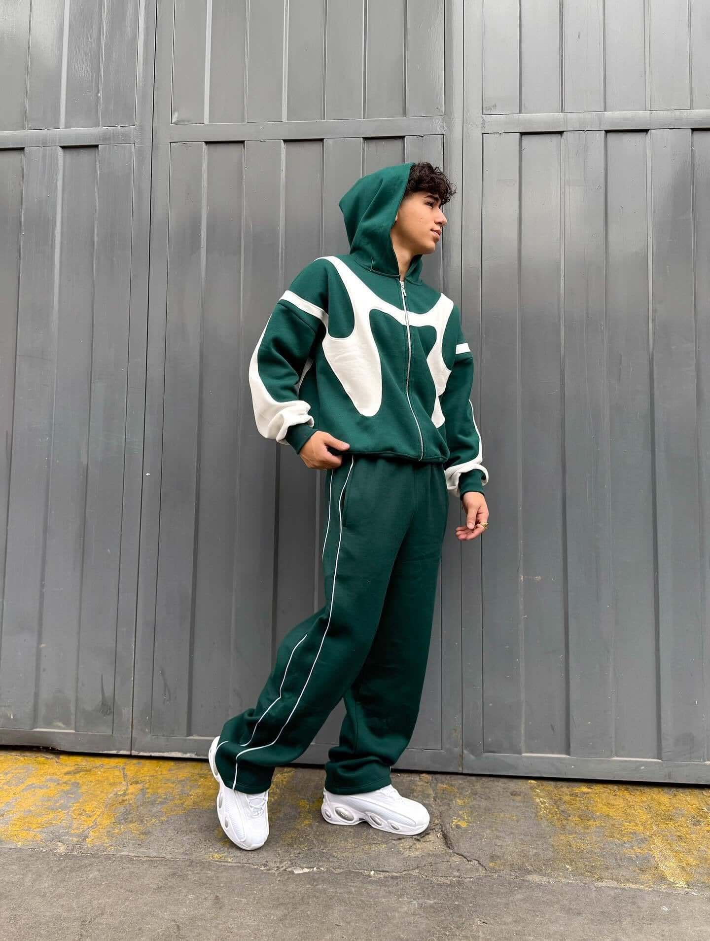 Men's Fashion Patchwork Hooded Jacket - Popular Warm Zip Up Seasonal Essentials