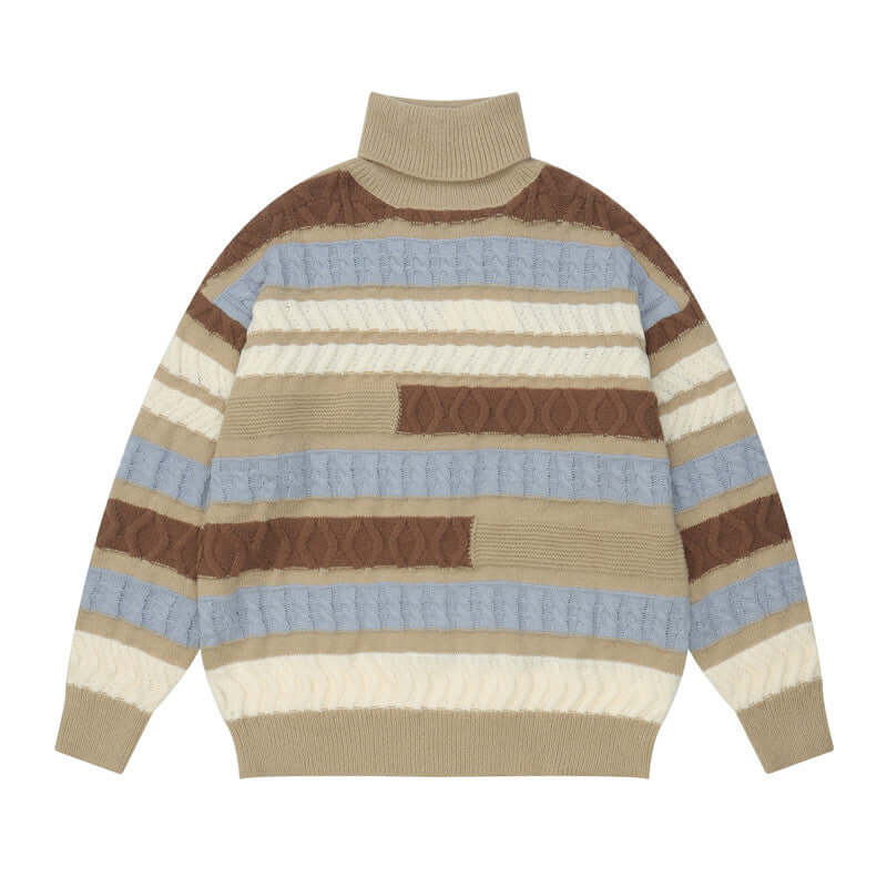 Warm Unisex High Neck Sweater - Loose Fit - Firm Waist, Cuff, & Neck