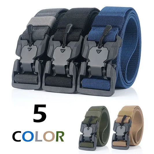 Popular Genuine Military Tactical Belt 🪖 - Quick Release Magnetic Buckle