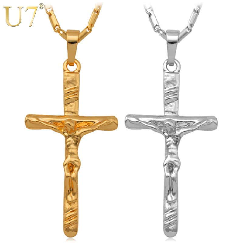 Cross Necklace & Pendant | Trendy Silver or Gold