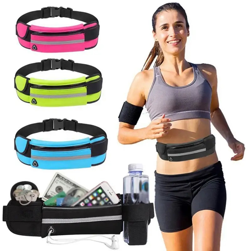 Waist Bag Sports,Money, Phone Pouch Portable Belt Bag Waterproof