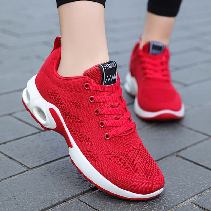 Stylish Breathable Women's Sneakers - Sporty Mesh Casual Lightweight