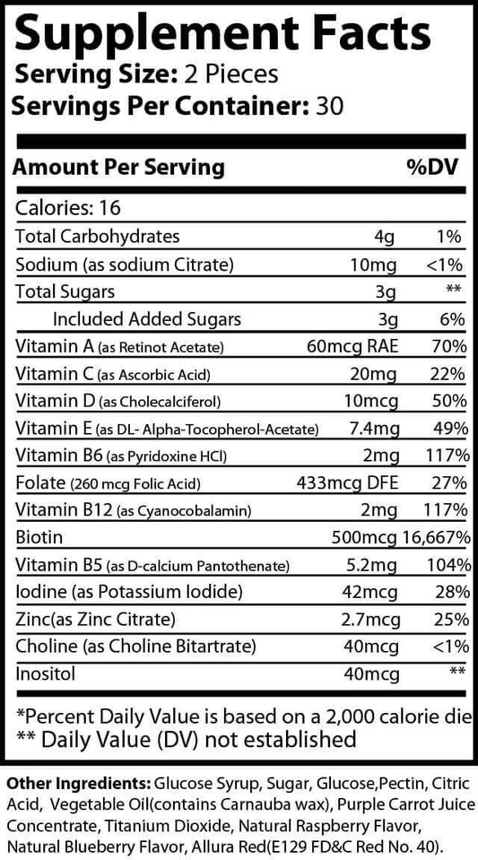 Topseat Hair Vitamin Gummies