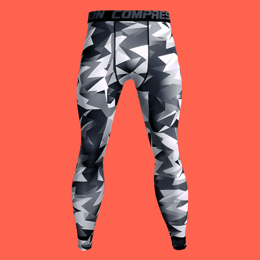 Men's Camouflage Compression Pants - Fitness & Sports Leggings