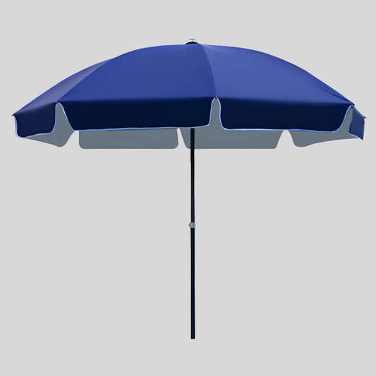 Simple Solid Color Outdoor Sunscreen Umbrella