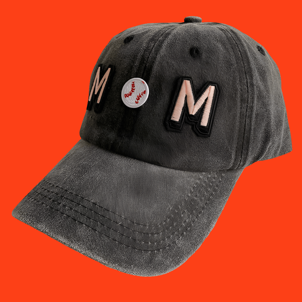 Mother Baseball Cap - Cool Denim Letter Embroidered Styling