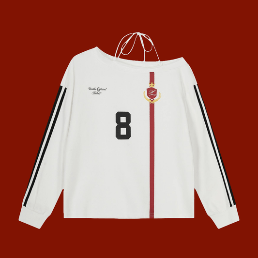 Lightweight Sports Sweatshirt - Unisex Sloping Collar Cotton-Polyester Woven Jersey Style