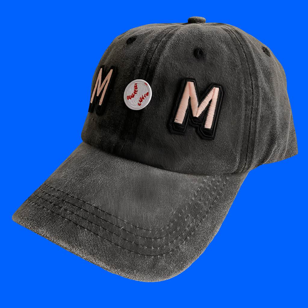 Mother Baseball Cap - Cool Denim Letter Embroidered Styling