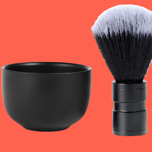 Men's Shaver- Razor + Soft Brush Set