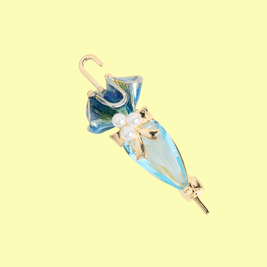 Umbrella Zircon Brooch Clothing Pin Accessories