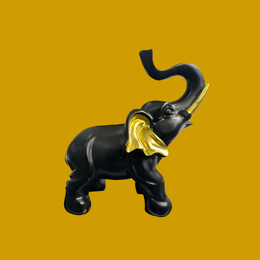 Home Desktop Decorative Black Elephant Ornaments