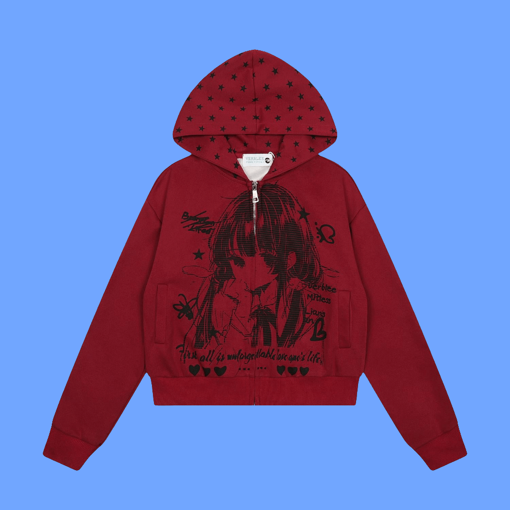 Popular Classic Anime Zip Up Jacket with Pockets - A Must Have for Anime Lovers ❣️