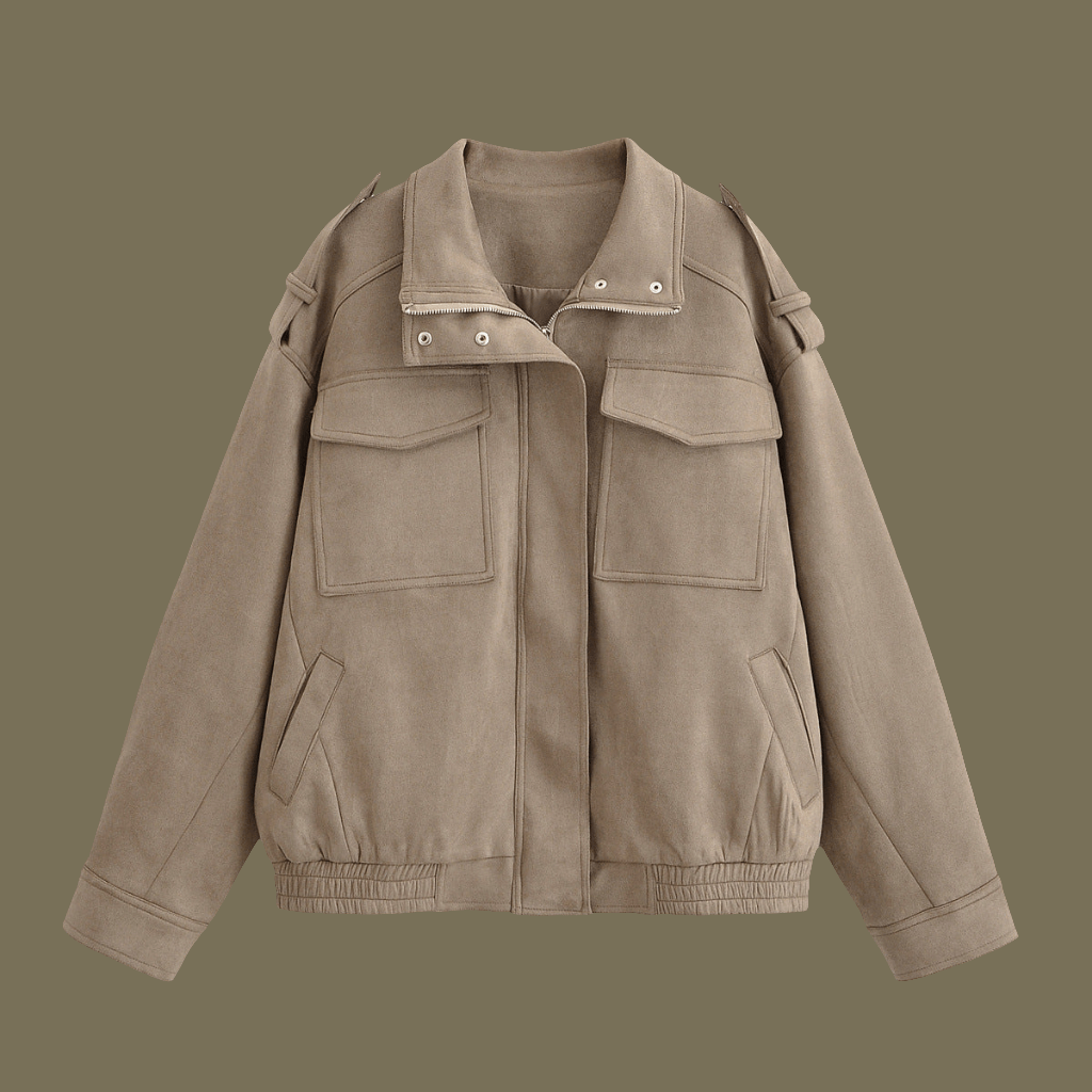 Unisex Classy Jacket - Luxurious Suede Textured Warmth with Great Pockets ! ♨️