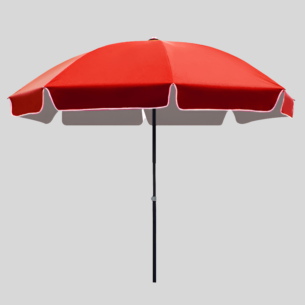 Simple Solid Color Outdoor Sunscreen Umbrella