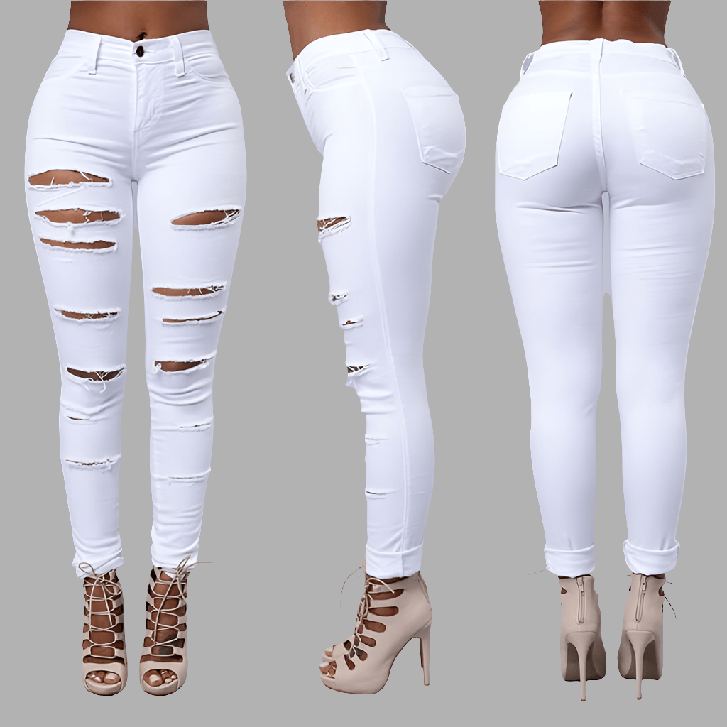 Women's Trendy Streetwear Ripped Jeans