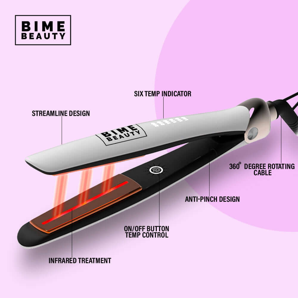 Ultrasonic Steam Spray Hair Straightener