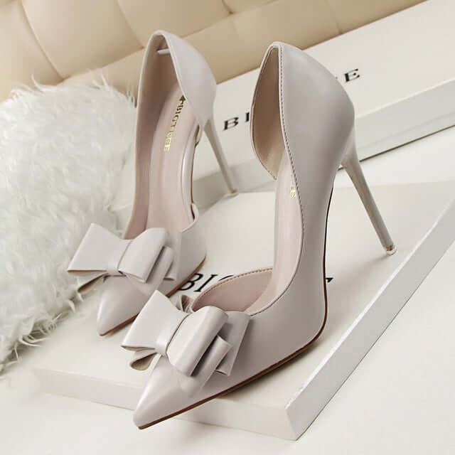 Elegant Fashion Pumps~Lovely Bowknot High-Heeled Shoes 🎁