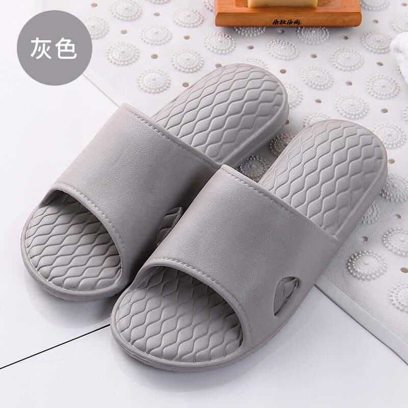 Tining 2020 bathroom EVA slippers soft bottom comfort Japanese sandals anti-slip couple rhombus female shoes