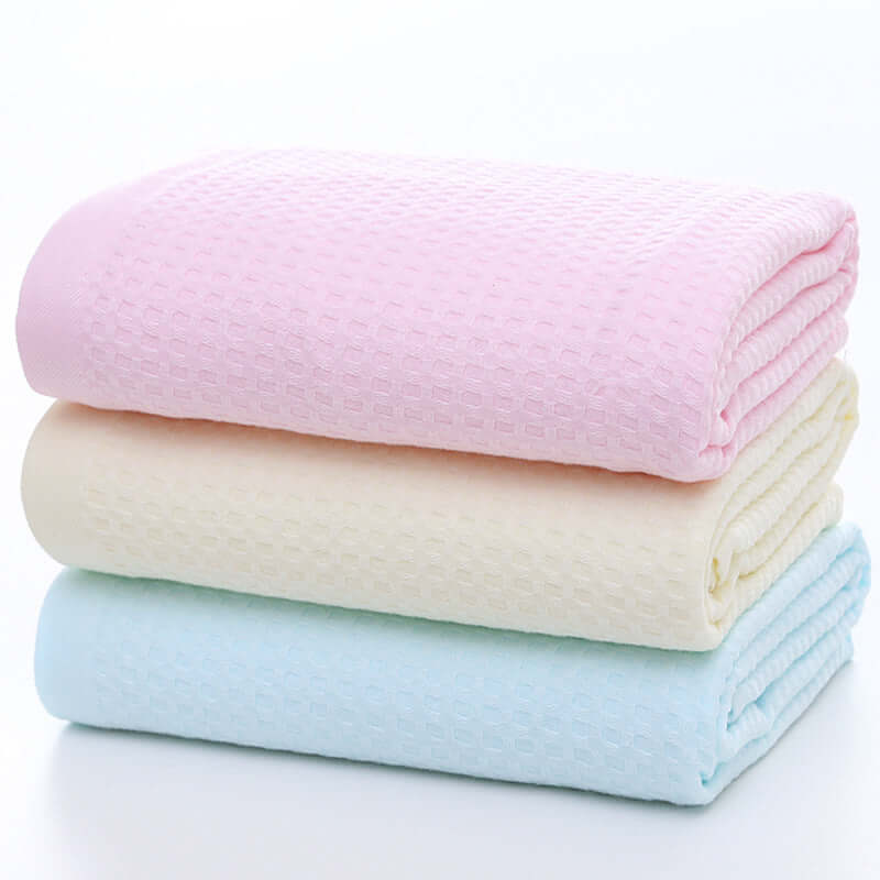 Cotton double flora cross jade MiG soft water absorption breathable baby bath towel swimming shawl is a generation