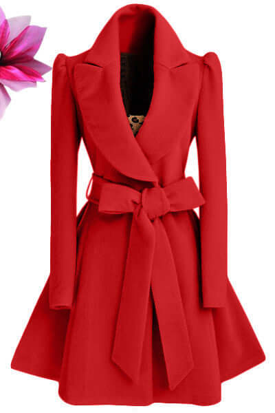 Women's Alluring Wool Coat - Comfy Warm-Beautiful Solid Colors