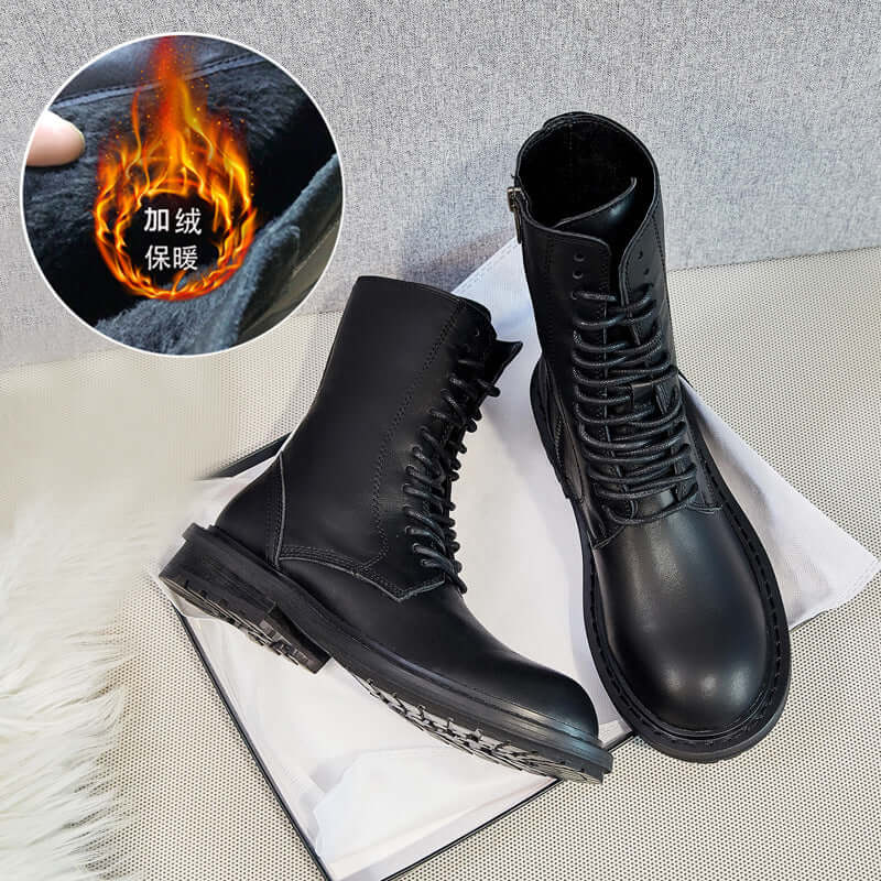 ANN Martin boots female British short boots 2021 autumn and winter new women's shoes leather women's boots explosive models ladies motorcycle boots