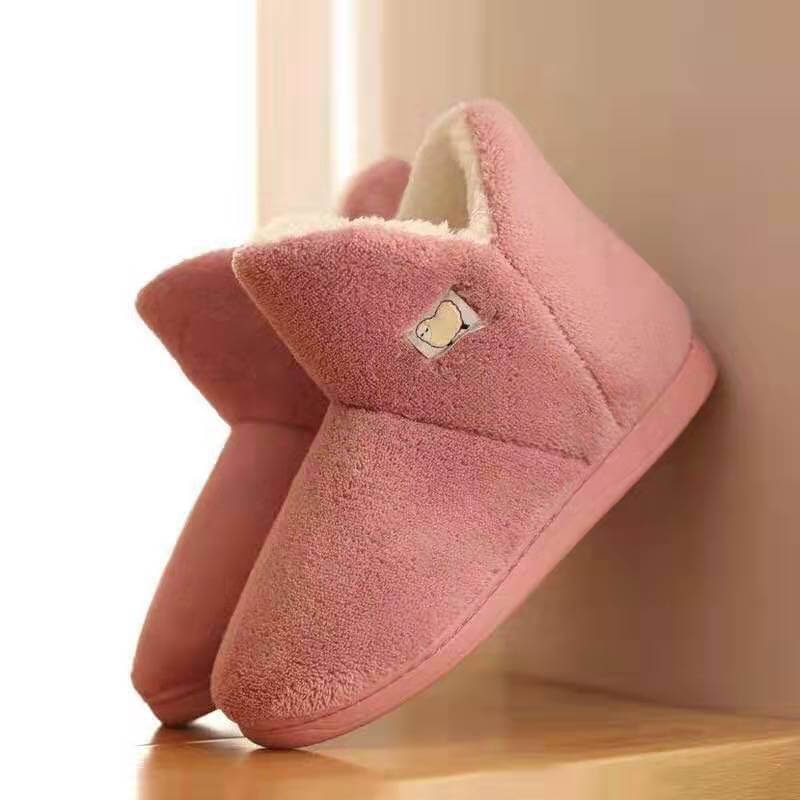 Cozy Memory Cotton High-Top Slippers