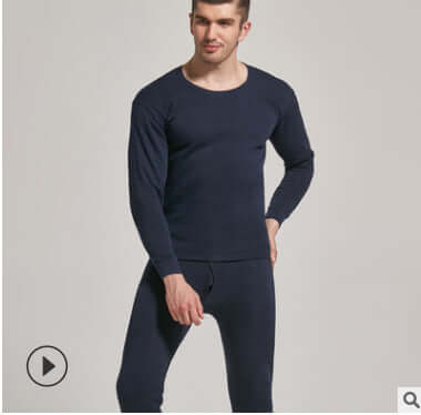 Men's Thick Velvet Thermal Underwear Set