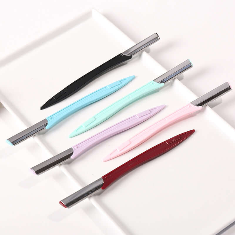 High quality stainless steel scraping knife professional ladies with protective net shaving eyebrow knife