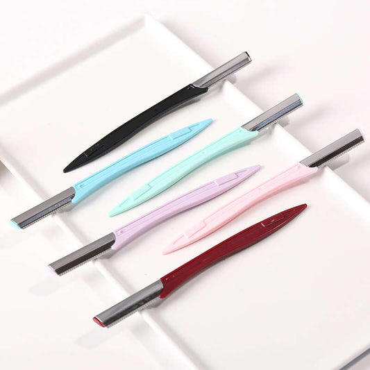 High quality stainless steel scraping knife professional ladies with protective net shaving eyebrow knife