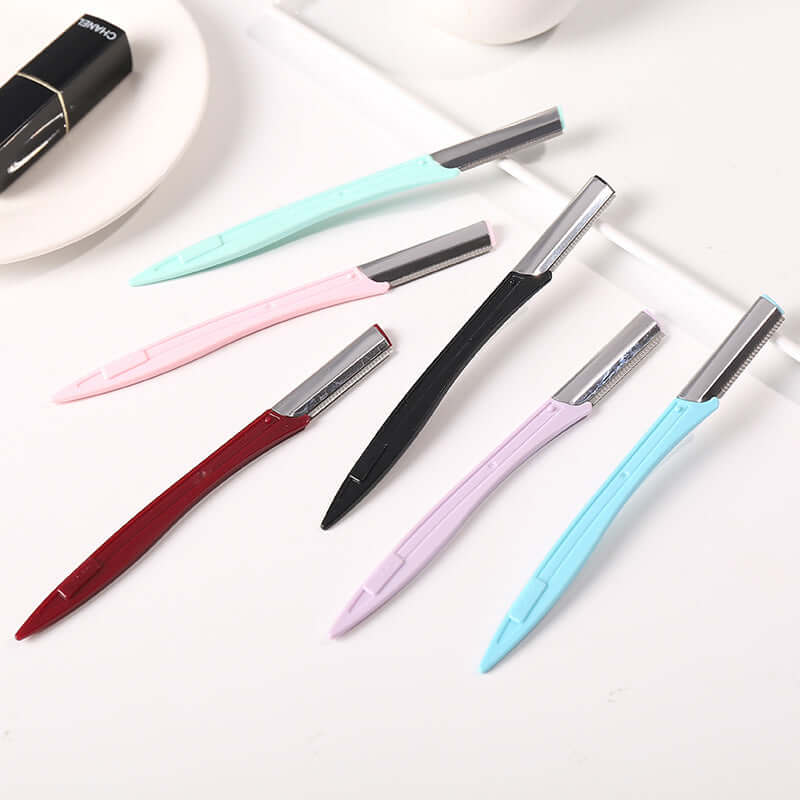 High quality stainless steel scraping knife professional ladies with protective net shaving eyebrow knife