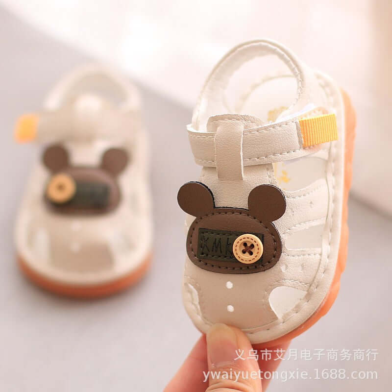 Male baby sandals summer female baby shoes 0 1-2 years old baby soft bottom anti-slip scientific shoes called shoes children