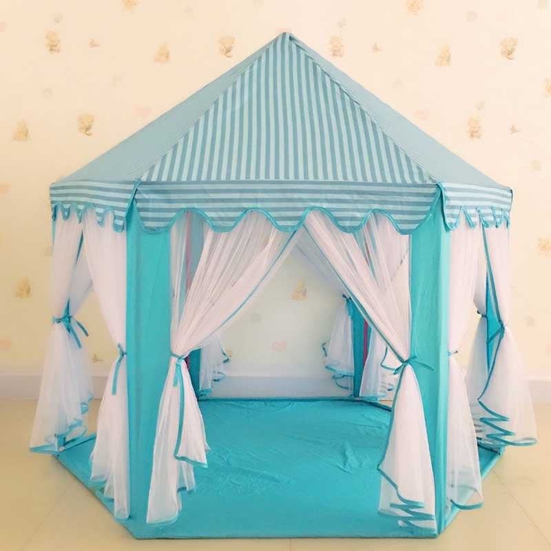 Spot Amazon Children's Tent Hexagon Princess Castle Interior Game House Toys Mosquito Account Beach Children's Tent