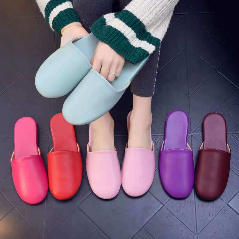 New Baotou non-slip spring and autumnal straw shoes couple home landboard home indoor mute soft bottom home skin slippers