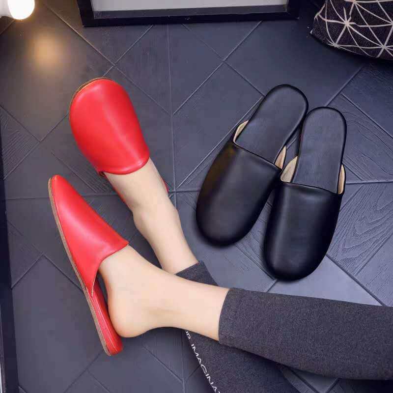 New Baotou non-slip spring and autumnal straw shoes couple home landboard home indoor mute soft bottom home skin slippers