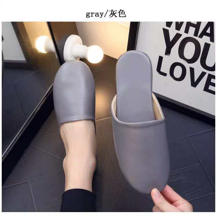 New Baotou non-slip spring and autumnal straw shoes couple home landboard home indoor mute soft bottom home skin slippers