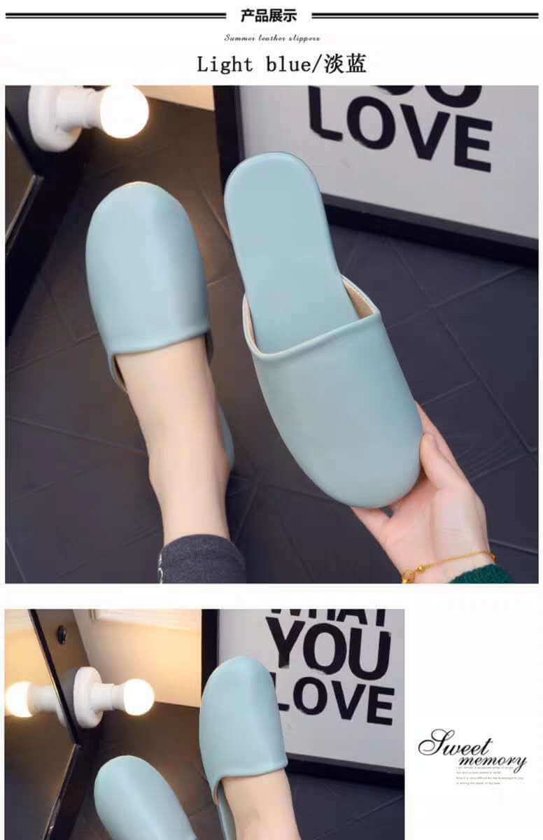 New Baotou non-slip spring and autumnal straw shoes couple home landboard home indoor mute soft bottom home skin slippers