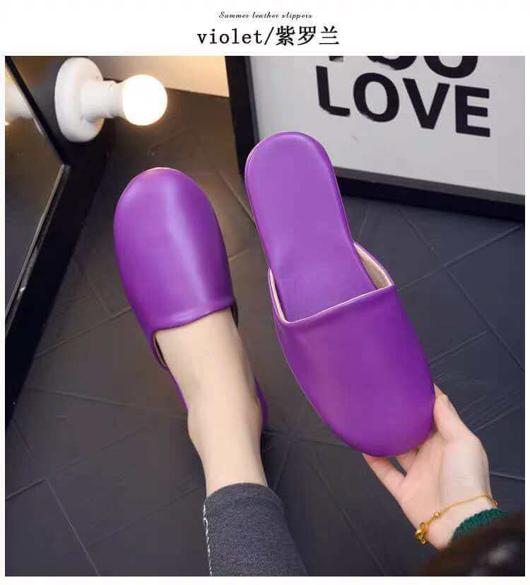 New Baotou non-slip spring and autumnal straw shoes couple home landboard home indoor mute soft bottom home skin slippers