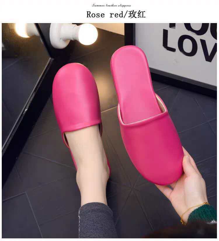 New Baotou non-slip spring and autumnal straw shoes couple home landboard home indoor mute soft bottom home skin slippers