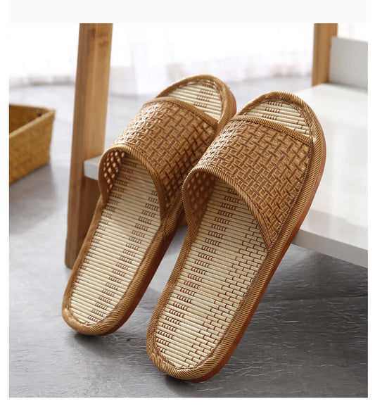 New home couple slippers sandy beach indoor and outdoor sloped wood floor silent thick bottomless sandals men and women