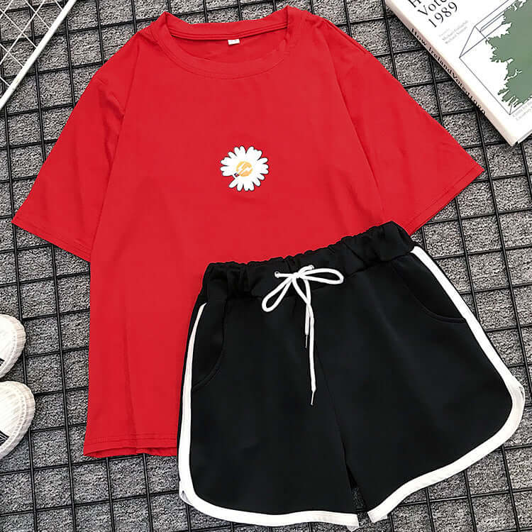 Shorts female summer suit two sets of foreign air 2020 new loose thin thin casual port flavor fashion suit tide