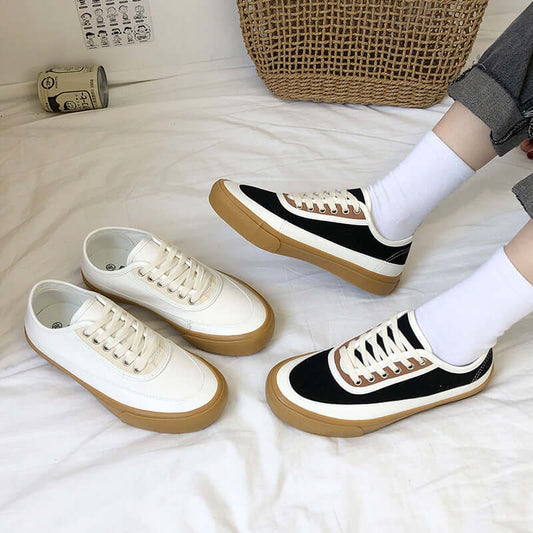 Lightning 2021 spring new low-race classic tape canvas shoes female student street shooting retro small Korean version of the Hong Kong wind