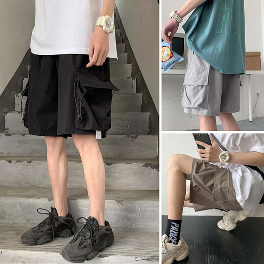 Japanese tooling shorts male 2020 summer Korean version of the new anti-light port style card casual pants loose five pants