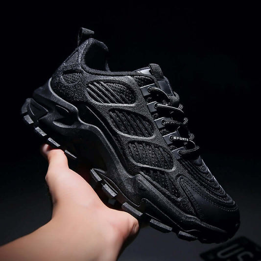 Shoes men's shoes 2021 tide cards spring and autumn increase new mesh casual sports net shoes old shoes men's shoes