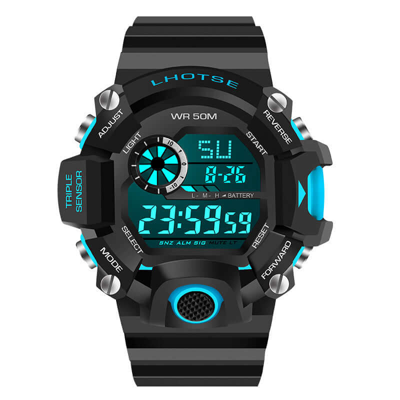 LHOTSE teen students children outdoor sports swimming waterproof electronic watch moments beautiful shake explosions