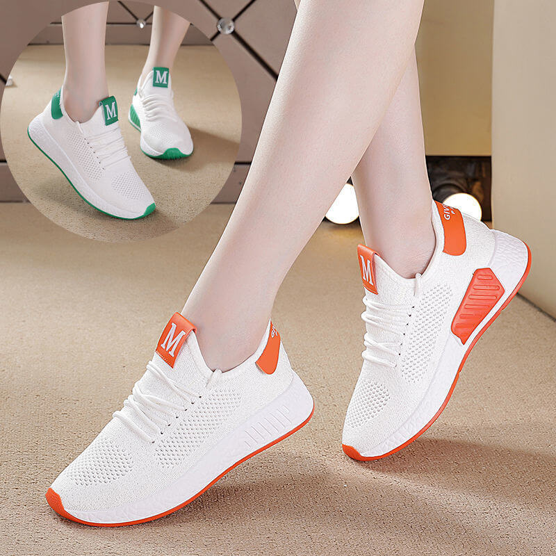 Monkey pin 1000+ flying weaving sports shoes female one generation spring summer flat casual shoes net shoes student shoes