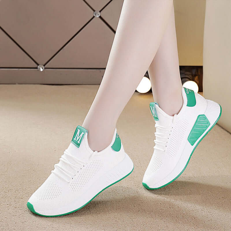 Monkey pin 1000+ flying weaving sports shoes female one generation spring summer flat casual shoes net shoes student shoes