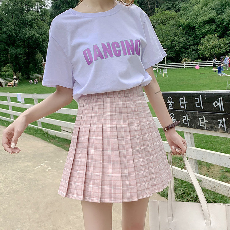 Pleated skirt female student short skirt autumn and winter 2021 new high waist A word Korean version of the style pion skirt spring and summer skirt