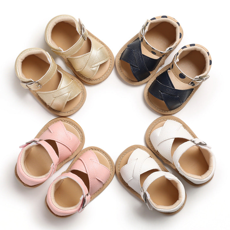 Baby leather sandals